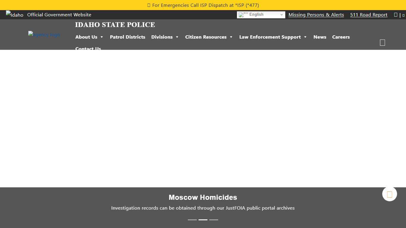 Welcome to Idaho State Police